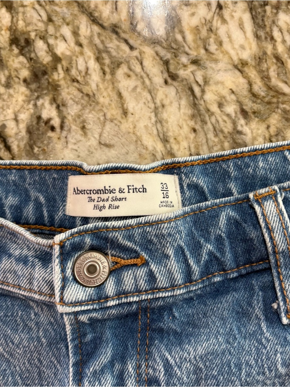 Abercrombie & Fitch Light Blue Denim Jean Shorts - Picture 2 of 3